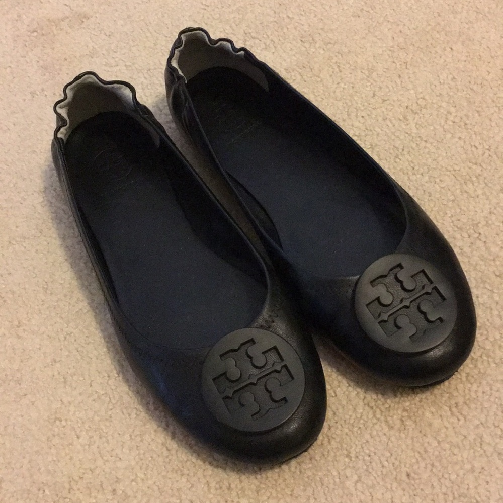 Tory Burch Minnie flats black size 7